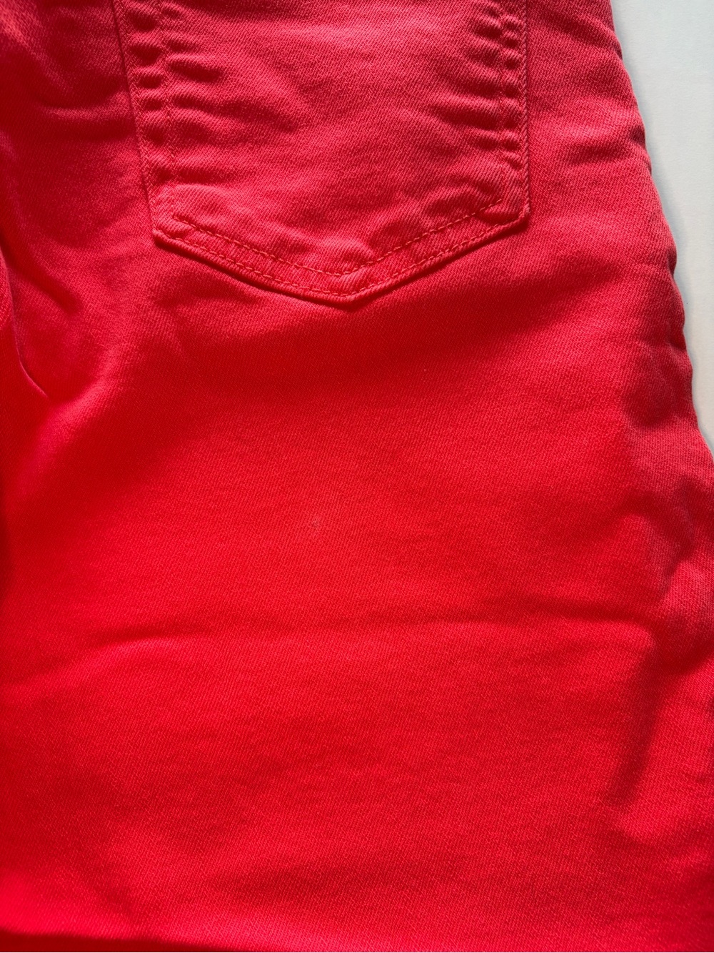 7 for all mankind red wide leg cropped denim jeans high rise women’s size 26 - Picture 8 of 9